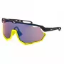 FILA Unisex Sonnenbrille SFI529-546HKX - Schwarzer Rahmen, graue Gläser, UV400-Schutz