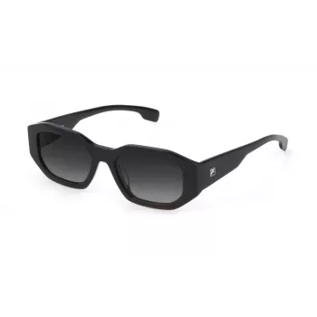 FILA Damen-Sonnenbrille SFI315V54700F - Rechteckiger Kunststoffrahmen, UV400-Schutz