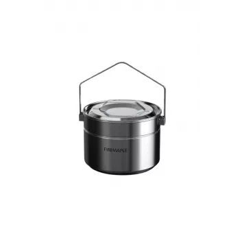 Fire-Maple Antarcti Topf 1,8L Harteloxiertes Aluminium Camping Kochtopf mit Wärmetauscher und faltbarem Griff