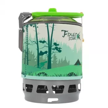 Fire-Maple FMS-X3 All-in-One Campingkocher-Kochsystem mit 1L Topf und Piezo-Zündung