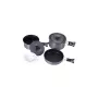 FIREMAPLE FMC-201 Camping-Kochgeschirr-Set - 8-teiliges Set aus harteloxiertem Aluminium mit Topf und Pfanne, stapelbares Design für 1-2 Personen