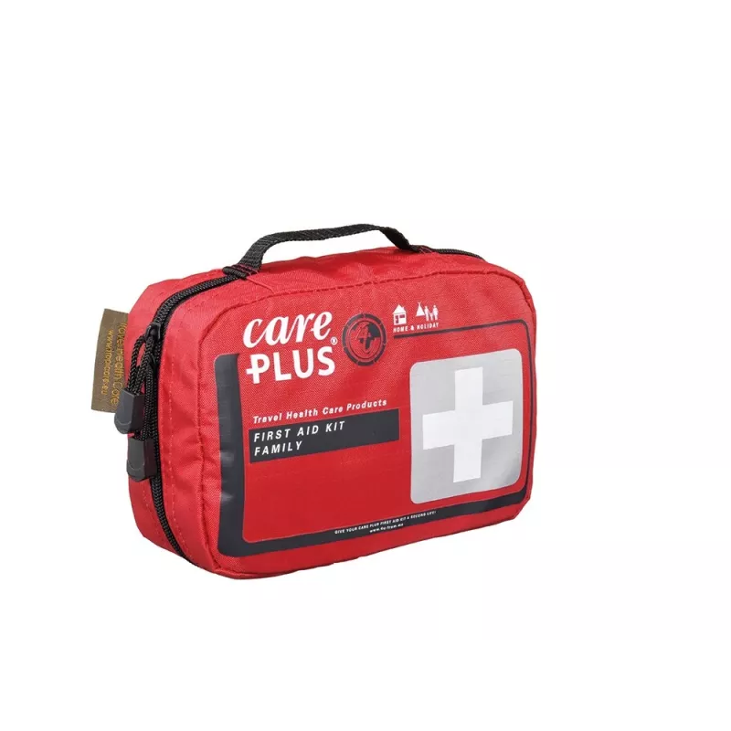 First Aid Kit Family Care Plus Travel – 50-teiliges wasserabweisendes Ripstop-Nylon-Set für Zuhause, Outdoor & Camping