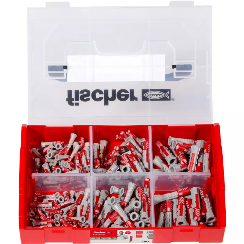 Fischer 536161 Dübel DUOPOWER 6 x 30 mm, 210 Stück