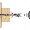 Fischer 558881 FAFS Justierschraube 5 mm x 100 mm T-Profil Stahl verzinkt Torx T25 Senkkopf (100er Pack)