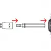 Fischer 558881 FAFS Justierschraube 5 mm x 100 mm T-Profil Stahl verzinkt Torx T25 Senkkopf (100er Pack)