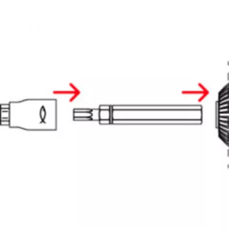 Fischer 558881 FAFS Justierschraube 5 mm x 100 mm T-Profil Stahl verzinkt Torx T25 Senkkopf (100er Pack)