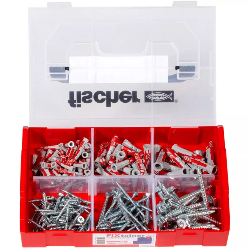 Fischer DUO-Line Schraubdübel & Dübel Sortimentsbox, 105 Teile, DUOPOWER & DUOTEC 535969