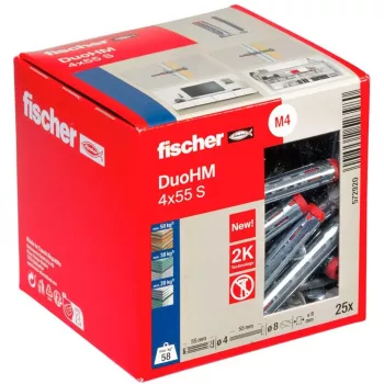 fischer DuoHM 4x55 S PH PZ Hohlraumdübel 55 mm, 25 Stück 572920