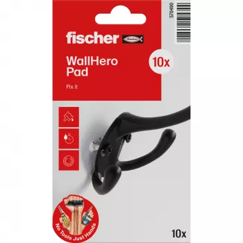 fischer NTJH Reparaturvlies 100x100 mm, 10er-Pack – Hoch reißfestes Verstärkungsgewebe für die Rissreparatur 570490