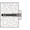 Fischer SXRL 8x100 T Langschaft-Rahmendübel, feuerverzinkt, 50er-Pack 540115