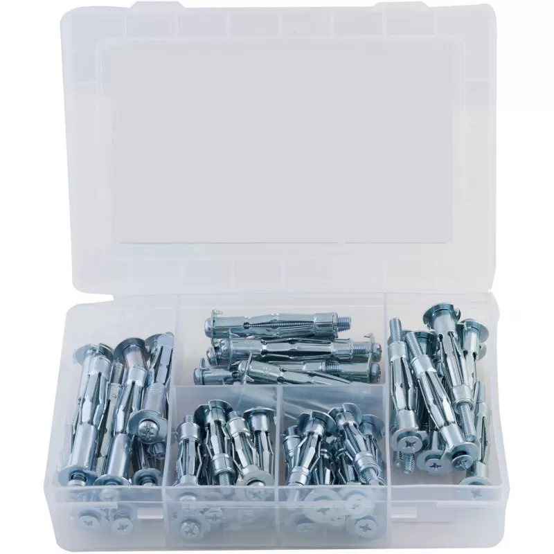 fischer Universal-Befestigungsset DUOPOWER 100-teiliges Kit (50 Dübel, 50 Schrauben) 558327