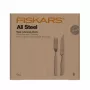 FISKARS All Steel 24-teiliges Steakbesteck-Set, Edelstahl, spülmaschinengeeignet