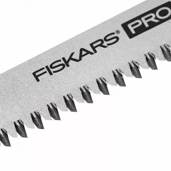 Fiskars Pro Compact Folding Saw, 160 mm Klinge, zwei Klingen, SoftGrip-Griff, Sicherheitsverriegelung