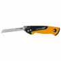 Fiskars Pro Compact Folding Saw, 160 mm Klinge, zwei Klingen, SoftGrip-Griff, Sicherheitsverriegelung