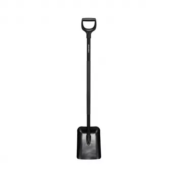 FISKARS SnowXpert Comfort Schneeschaufel mit D-Griff, Schwarz, 131 cm