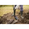 FISKARS SOLID+ XL Sharp Spade mit langem Stahlstiel, Borstahlblatt, D-Griff, 1250 mm