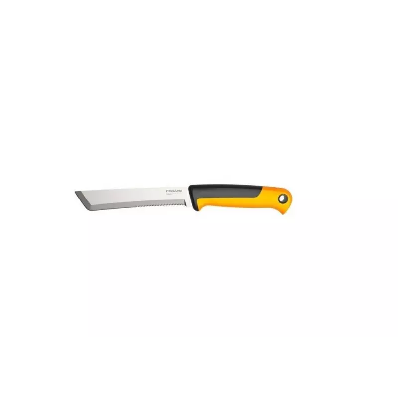 Fiskars X-series K82 Erntemesser, Edelstahlklinge, SoftGrip-Griff, 15 cm, Schwarz/Orange