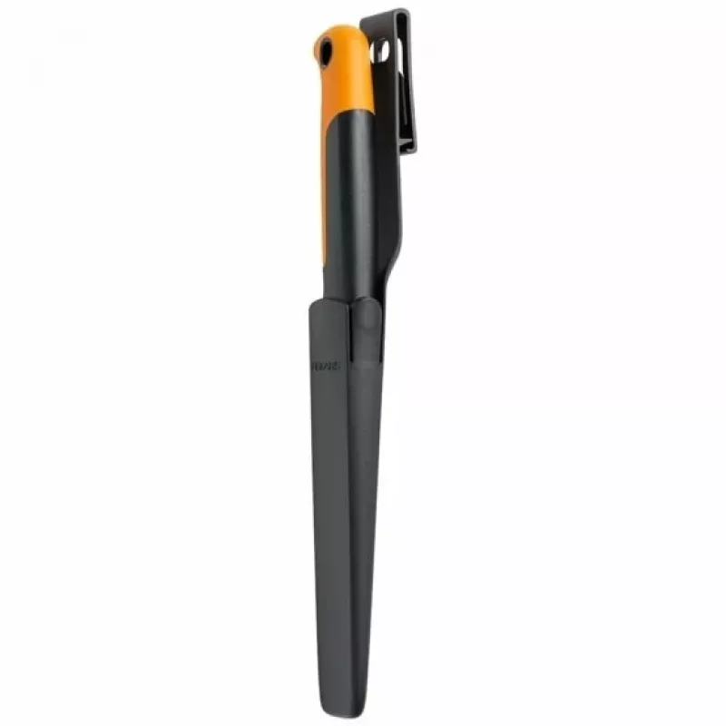 Fiskars X-series K82 Erntemesser, Edelstahlklinge, SoftGrip-Griff, 15 cm, Schwarz/Orange