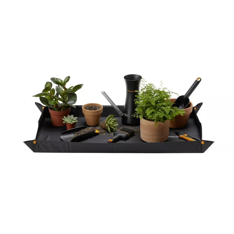 Fiskars Xact Weed Puller 1071304 - Stand-up Unkrautstecher mit Edelstahl-Krallen, Aluminiumschaft und SoftGrip D-Griff, Schwarz/Orange