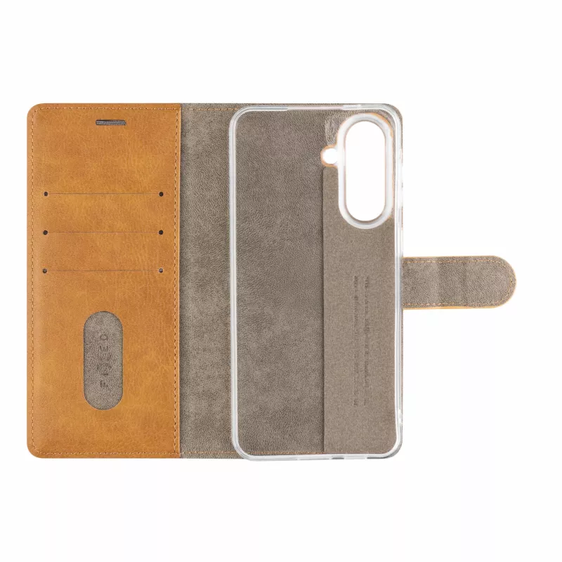 Fixed Opus Book Case für Samsung Galaxy A57 5G, Kunstleder, Braun