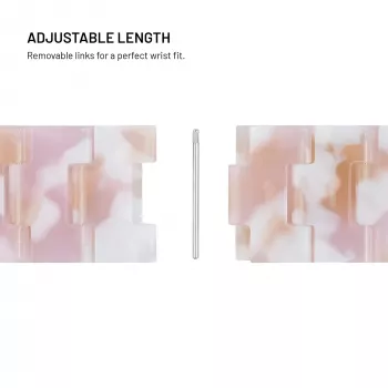 FIXED Resin Strap pro für Apple Watch 38/40/41, Candy Pink
