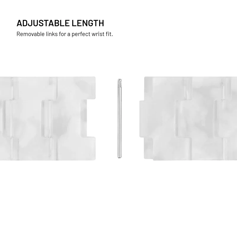 FIXED Resin Strap pro für Apple Watch 38/40/41, Cloud White