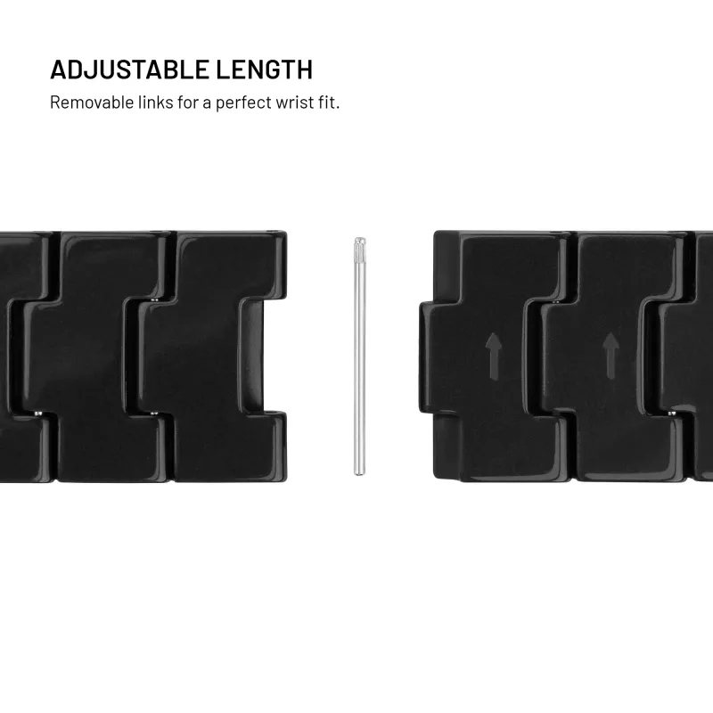 FIXED Resin Strap pro für Apple Watch 44/45/46/49, Carbon Black