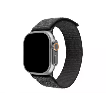 FIXED Sporty Nylon Strap für Apple Watch Ultra 49mm - Dunkelgrau (160-210 mm)