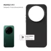 Fixed Story Rückseitenabdeckung für Xiaomi 17 Ultra, gummiert, Schwarz