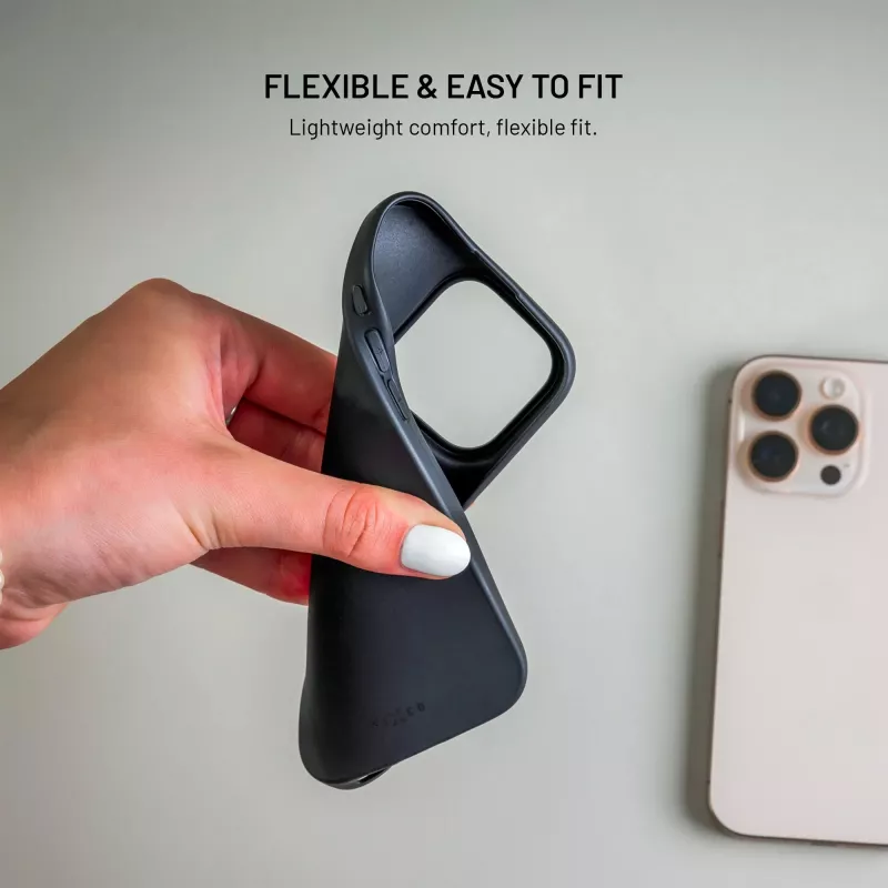 Fixed Story Rückseitenabdeckung für Xiaomi 17 Ultra, gummiert, Schwarz