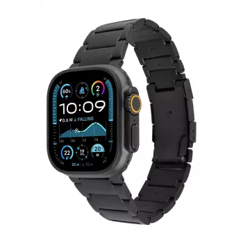 FIXED Titanium Strap pro für Apple Watch 44/45/46/49, Schwarz