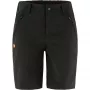 Fjällräven Abisko Trail Stretch Damen Trekking Shorts Schwarz Größe 34