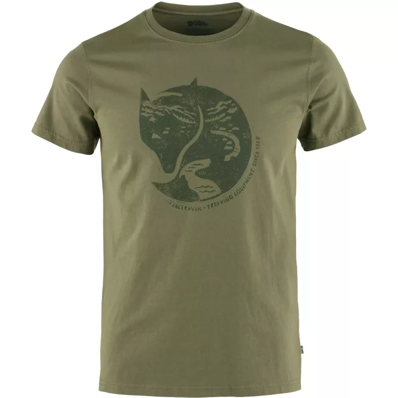 Fjällräven Arctic Fox Herren-T-Shirt Laurel Green