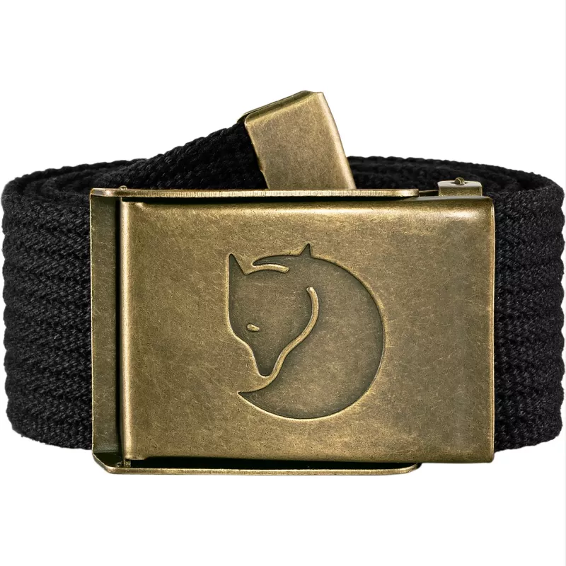Fjällräven Canvas Brass Belt Black