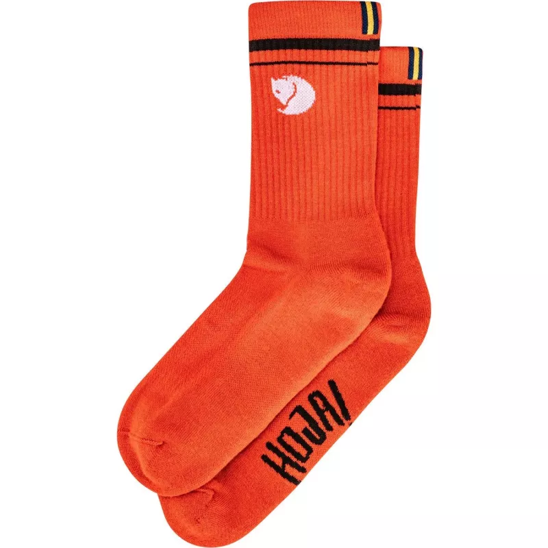 Fjällräven Hoja Merino Wool Socks Flame Orange Size M