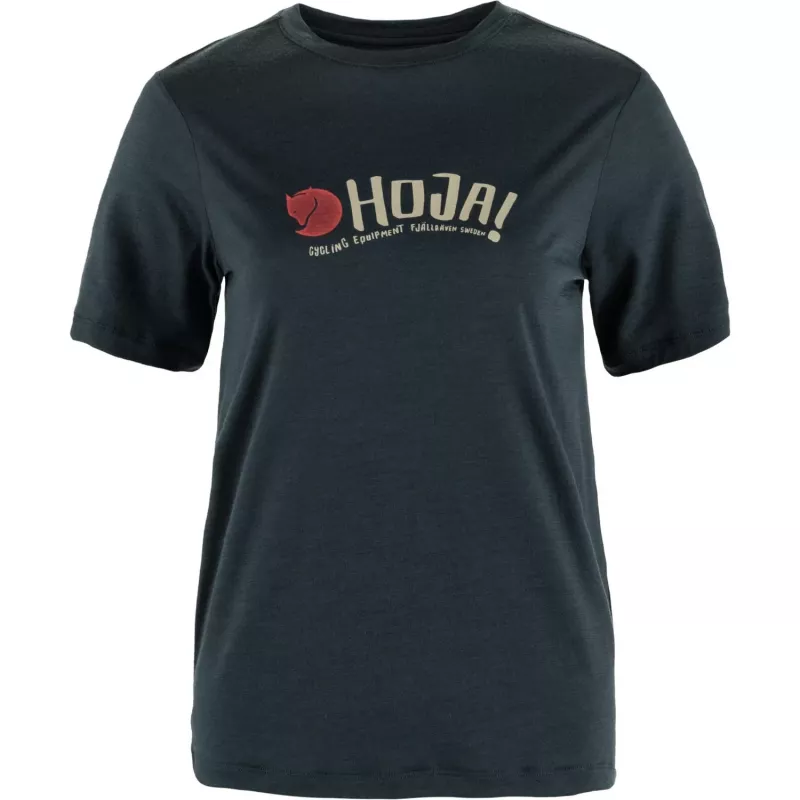 Fjällräven Hoja Wool T-Shirt Damen Dark Navy