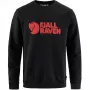 Fjällräven Logo Sweater Herren Schwarz