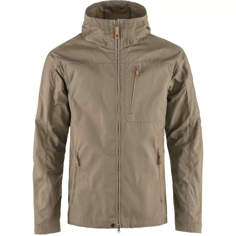 Fjällräven Herren Sten Windbreaker Jacke Suede Brown
