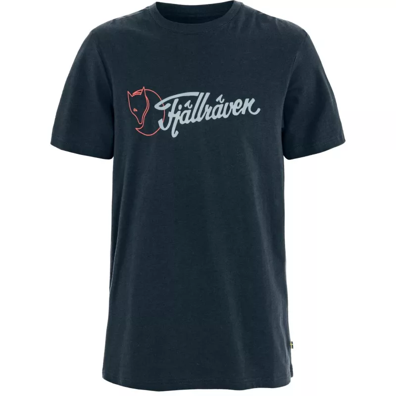 Fjällräven Herren T-Shirt Archive Logo Dark Navy