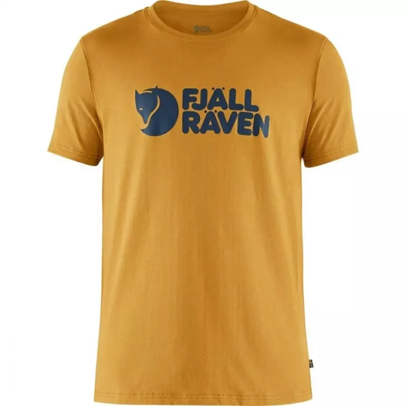 Fjällräven Herren T-Shirt Logo Ochre
