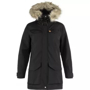 Fjällräven Nuuk Parka Damen - Schwarz - Größe M