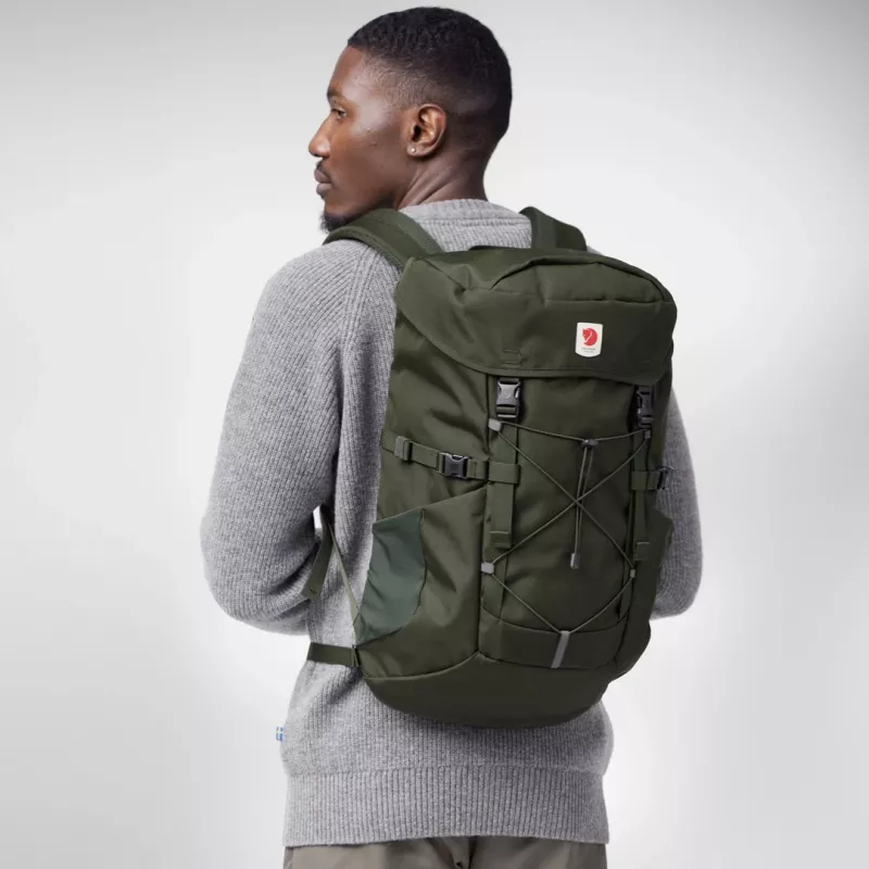 Fjällräven Skule Top 26 Rucksack Grün Oxford recyceltes Polyester