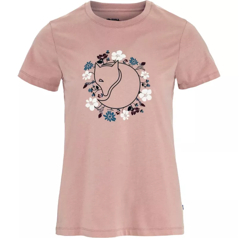Fjällräven Damen T-Shirt Fjällblomster Fox Chalk Rose