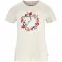 Fjällräven Damen T-Shirt Fjällblomster Fox Chalk White