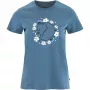 Fjällräven Damen T-Shirt Fjällblomster Fox Dawn Blue