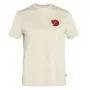 Fjällräven Damen T-Shirt Fox Boxy Logo Tee Chalk White