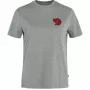 Fjällräven Damen T-Shirt Fox Boxy Logo Tee Grey Melange