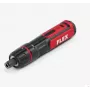 FLEX SD 7-320 4V Akku-Schrauber mit USB-C-Ladung, 7 Nm, 320 U/min, 1/4 inch Sechskant, LED-Licht, Soft-Griff, inkl. Bits
