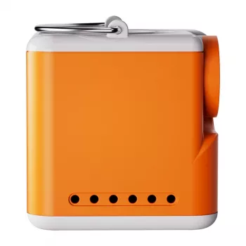 Flextail Nano Pump 5C2 Tragbare Luftpumpe (Orange) – USB-C wiederaufladbar, 180 L/min, IPX4