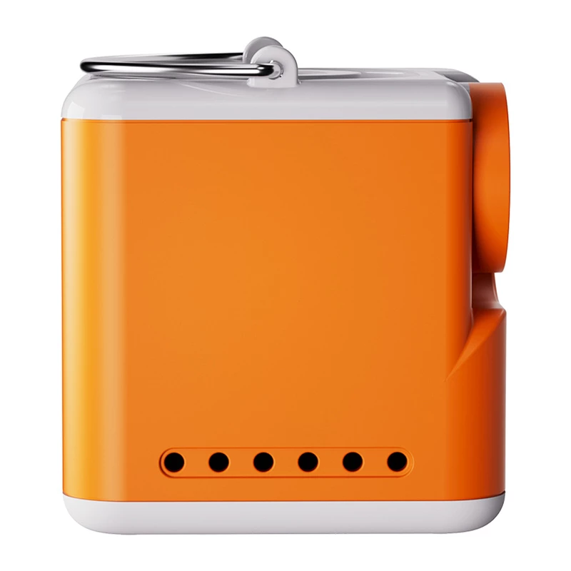 Flextail Nano Pump 5C2 Tragbare Luftpumpe (Orange) – USB-C wiederaufladbar, 180 L/min, IPX4